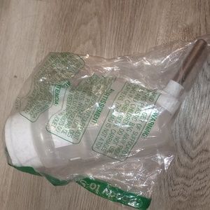 Hanging water bottle for large pets.